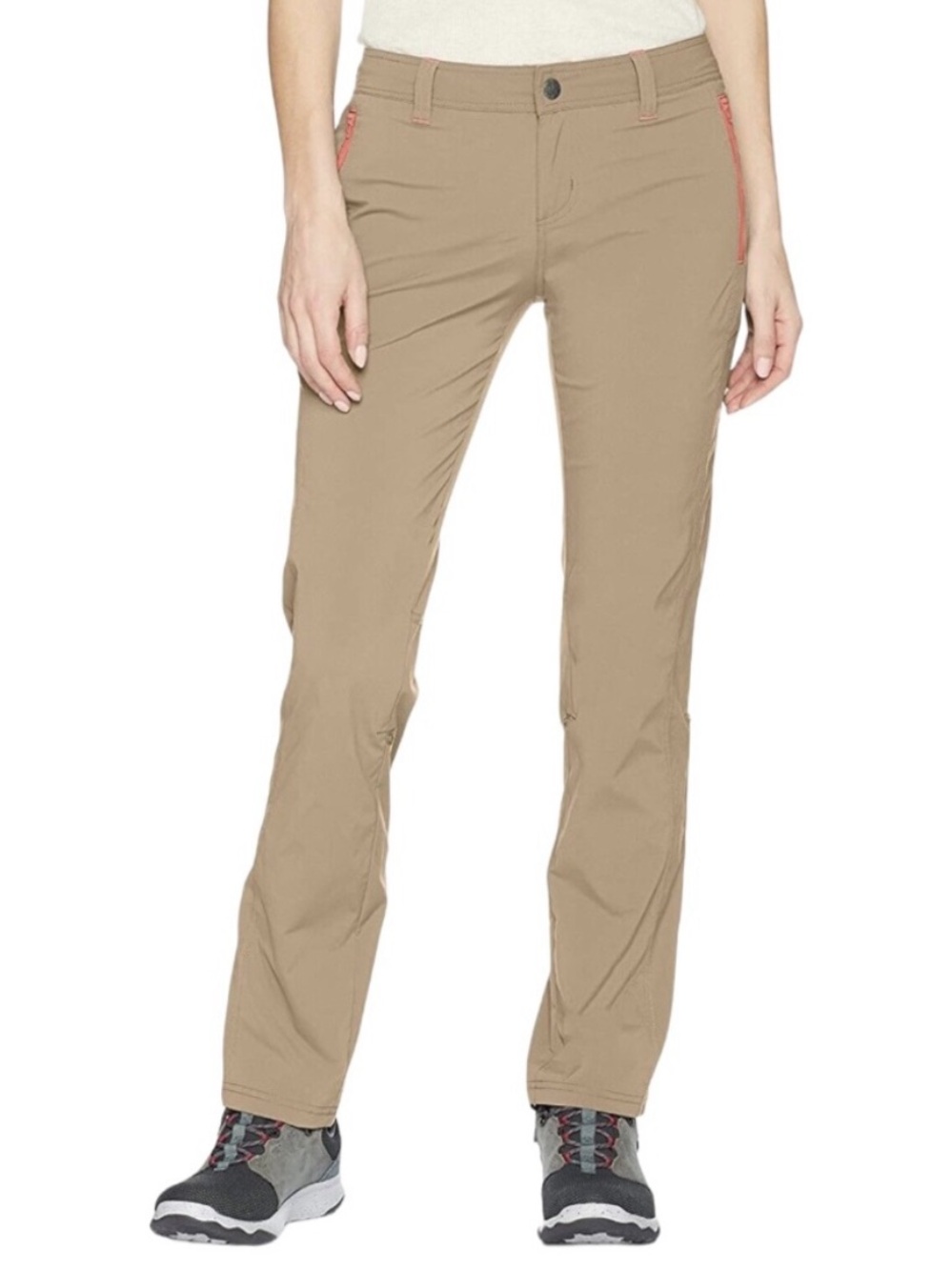 PRANA Aria Roll Up Pants Lightweight Outdoor Hiking Stretch Zippered Pockets 2